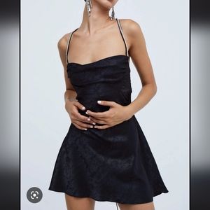 For Love and Lemons black slip dress